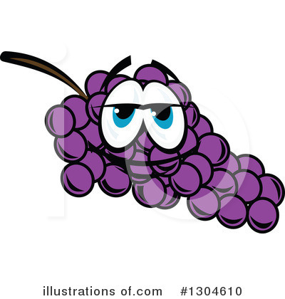 Royalty-Free (RF) Grape Clipart Illustration by Vector Tradition SM - Stock Sample #1304610
