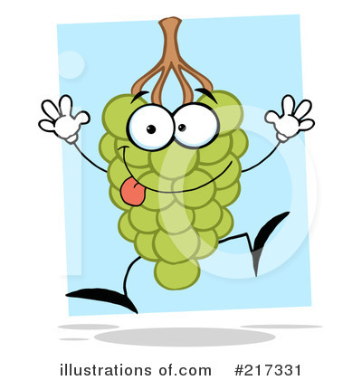 Royalty-Free (RF) Grape Clipart Illustration by Hit Toon - Stock Sample #217331
