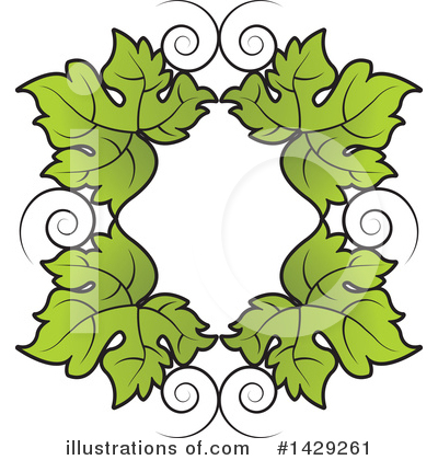 Royalty-Free (RF) Grape Leaves Clipart Illustration by Lal Perera - Stock Sample #1429261