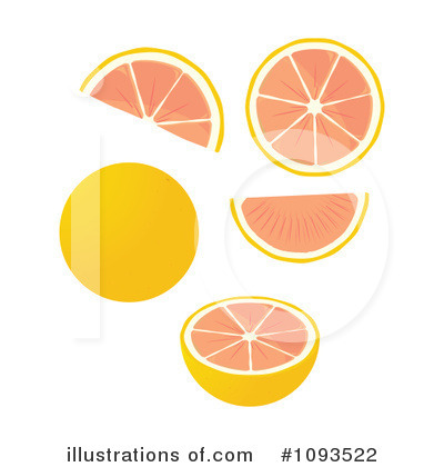 Royalty-Free (RF) Grapefruit Clipart Illustration by Randomway - Stock Sample #1093522