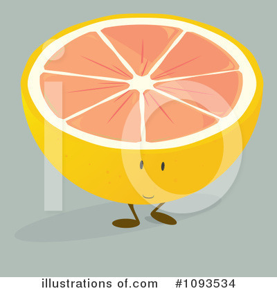 Royalty-Free (RF) Grapefruit Clipart Illustration by Randomway - Stock Sample #1093534