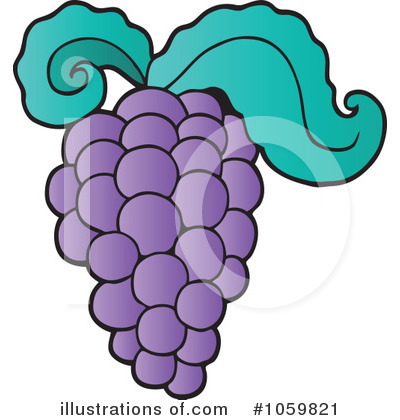Royalty-Free (RF) Grapes Clipart Illustration by visekart - Stock Sample #1059821