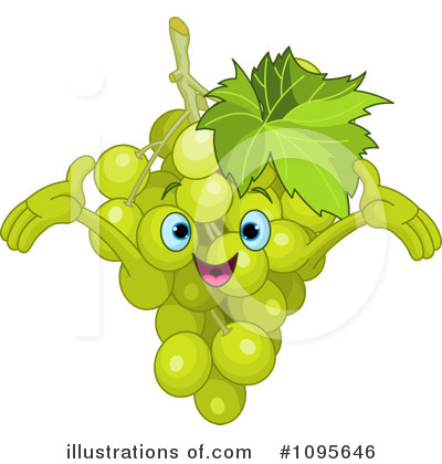 Royalty-Free (RF) Grapes Clipart Illustration by Pushkin - Stock Sample #1095646
