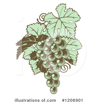 Royalty-Free (RF) Grapes Clipart Illustration by AtStockIllustration - Stock Sample #1206901