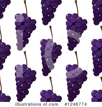 Royalty-Free (RF) Grapes Clipart Illustration by Vector Tradition SM - Stock Sample #1246774