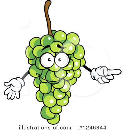 Royalty-Free (RF) Grapes Clipart Illustration by Vector Tradition SM - Stock Sample #1246844