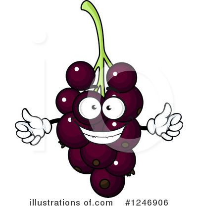 Royalty-Free (RF) Grapes Clipart Illustration by Vector Tradition SM - Stock Sample #1246906