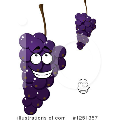 Royalty-Free (RF) Grapes Clipart Illustration by Vector Tradition SM - Stock Sample #1251357