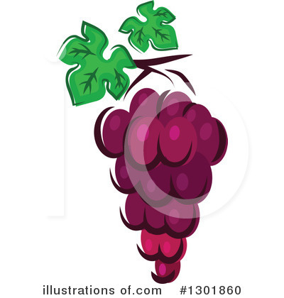 Royalty-Free (RF) Grapes Clipart Illustration by Vector Tradition SM - Stock Sample #1301860