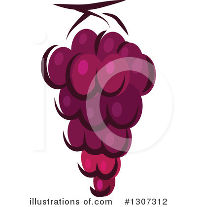 Royalty-Free (RF) Grapes Clipart Illustration by Vector Tradition SM - Stock Sample #1307312