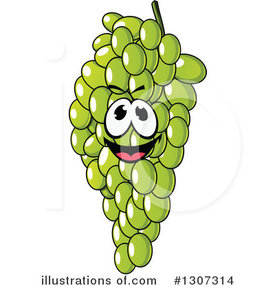 Royalty-Free (RF) Grapes Clipart Illustration by Vector Tradition SM - Stock Sample #1307314