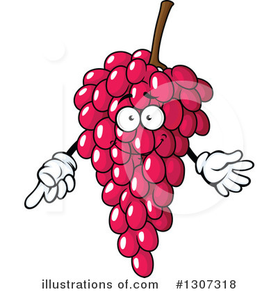 Royalty-Free (RF) Grapes Clipart Illustration by Vector Tradition SM - Stock Sample #1307318