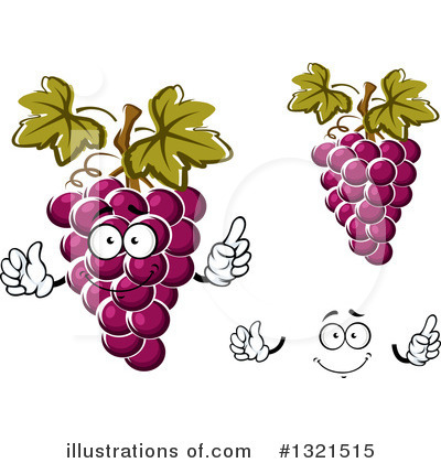 Royalty-Free (RF) Grapes Clipart Illustration by Vector Tradition SM - Stock Sample #1321515