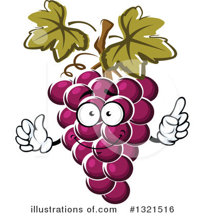 Royalty-Free (RF) Grapes Clipart Illustration by Vector Tradition SM - Stock Sample #1321516