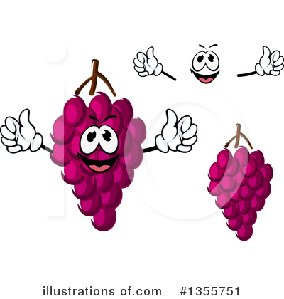 Royalty-Free (RF) Grapes Clipart Illustration by Vector Tradition SM - Stock Sample #1355751