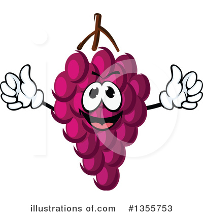 Royalty-Free (RF) Grapes Clipart Illustration by Vector Tradition SM - Stock Sample #1355753