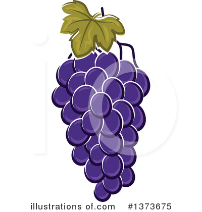 Royalty-Free (RF) Grapes Clipart Illustration by Vector Tradition SM - Stock Sample #1373675