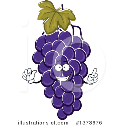 Royalty-Free (RF) Grapes Clipart Illustration by Vector Tradition SM - Stock Sample #1373676