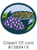 Grapes Clipart #1389419 by patrimonio