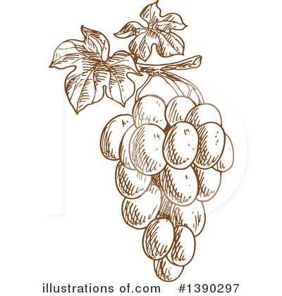 Royalty-Free (RF) Grapes Clipart Illustration by Vector Tradition SM - Stock Sample #1390297