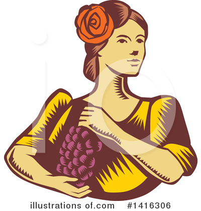 Winery Clipart #1416306 by patrimonio