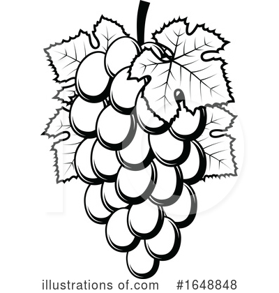 Royalty-Free (RF) Grapes Clipart Illustration by Vector Tradition SM - Stock Sample #1648848