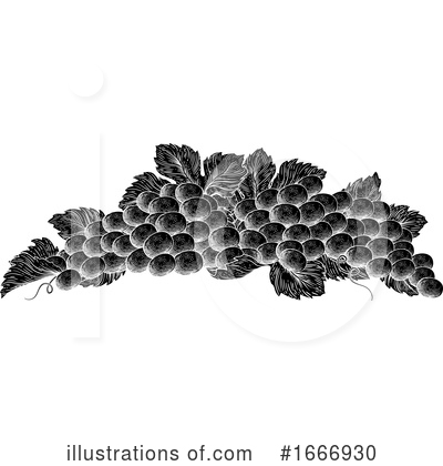 Grapes Clipart #1666930 by AtStockIllustration
