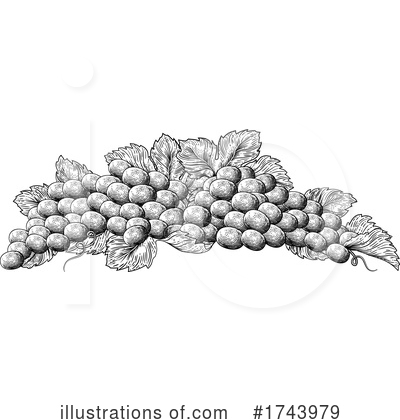 Grape Clipart #1743979 by AtStockIllustration