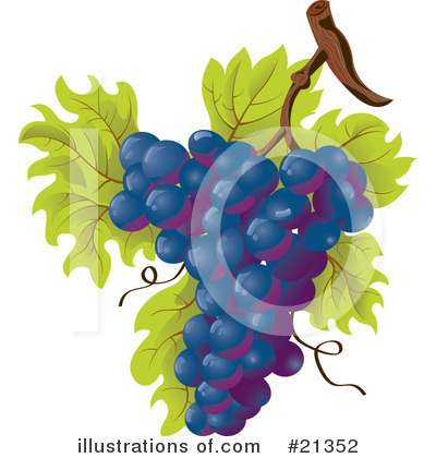 Royalty-Free (RF) Grapes Clipart Illustration by Paulo Resende - Stock Sample #21352