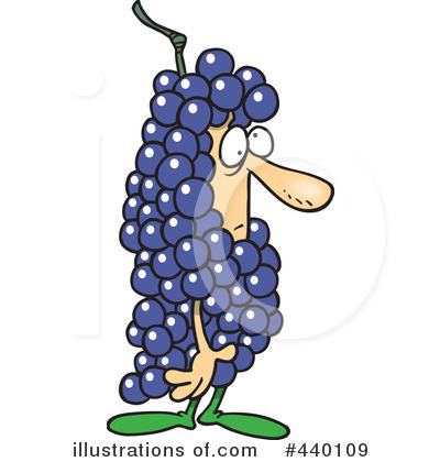 Royalty-Free (RF) Grapes Clipart Illustration by toonaday - Stock Sample #440109