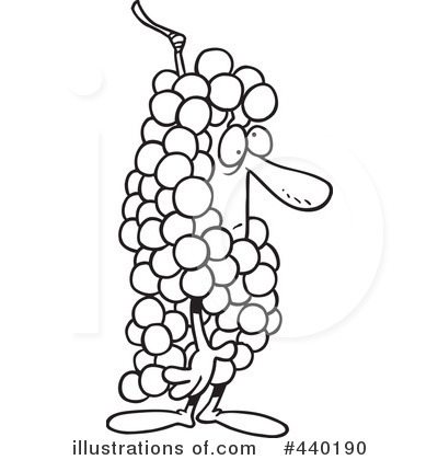 Royalty-Free (RF) Grapes Clipart Illustration by toonaday - Stock Sample #440190
