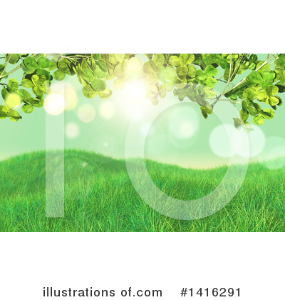 Royalty-Free (RF) Grass Clipart Illustration by KJ Pargeter - Stock Sample #1416291