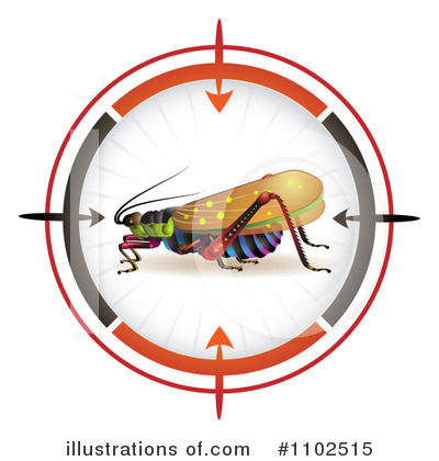 Royalty-Free (RF) Grasshopper Clipart Illustration by merlinul - Stock Sample #1102515