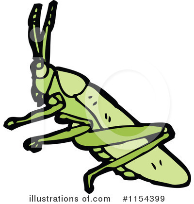 Royalty-Free (RF) Grasshopper Clipart Illustration by lineartestpilot - Stock Sample #1154399