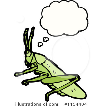 Royalty-Free (RF) Grasshopper Clipart Illustration by lineartestpilot - Stock Sample #1154404