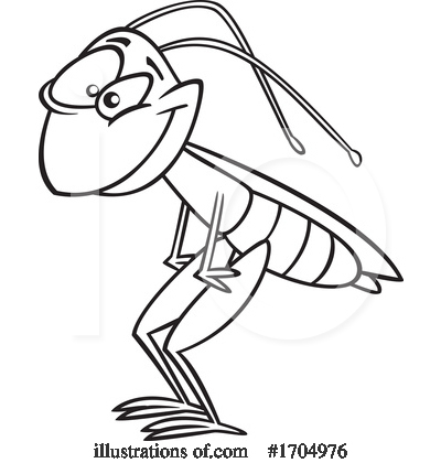 Royalty-Free (RF) Grasshopper Clipart Illustration by toonaday - Stock Sample #1704976