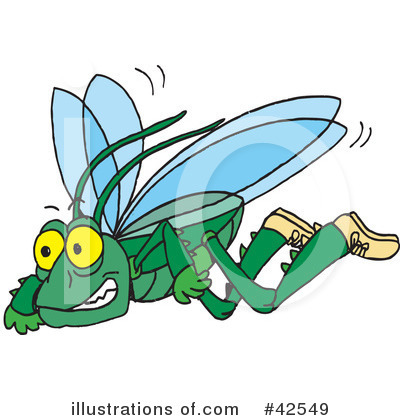 Grasshoppers Clipart #42549 by Dennis Holmes Designs