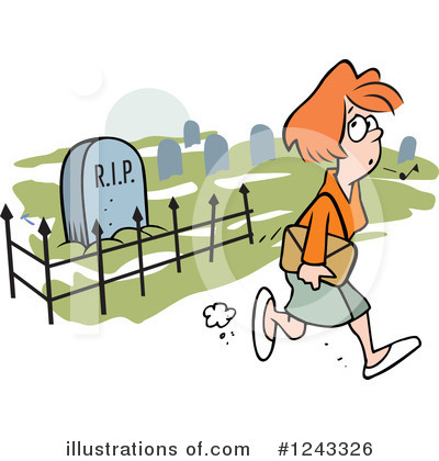 Royalty-Free (RF) Graveyard Clipart Illustration by Johnny Sajem - Stock Sample #1243326