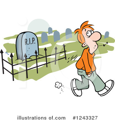 Royalty-Free (RF) Graveyard Clipart Illustration by Johnny Sajem - Stock Sample #1243327
