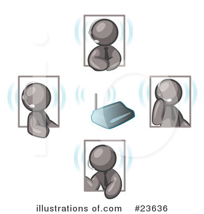 Royalty-Free (RF) Gray Collection Clipart Illustration by Leo Blanchette - Stock Sample #23636