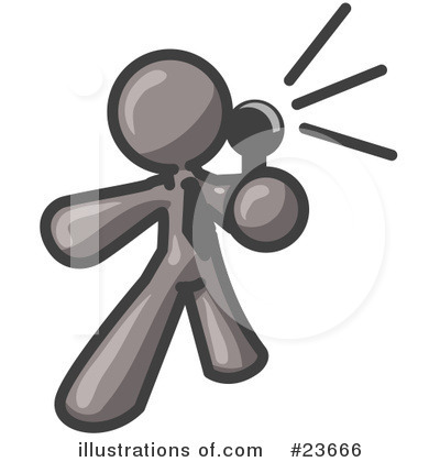 Royalty-Free (RF) Gray Collection Clipart Illustration by Leo Blanchette - Stock Sample #23666