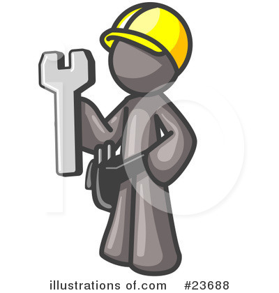 Handyman Clipart #23688 by Leo Blanchette