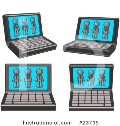 Royalty-Free (RF) Gray Collection Clipart Illustration by Leo Blanchette - Stock Sample #23705