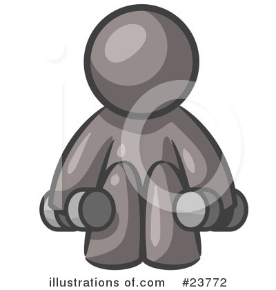 Dumbbells Clipart #23772 by Leo Blanchette