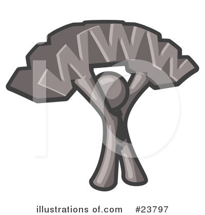 Royalty-Free (RF) Gray Collection Clipart Illustration by Leo Blanchette - Stock Sample #23797