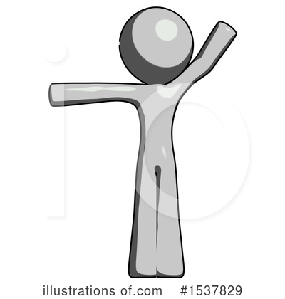 Royalty-Free (RF) Gray Design Mascot Clipart Illustration by Leo Blanchette - Stock Sample #1537829