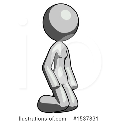 Royalty-Free (RF) Gray Design Mascot Clipart Illustration by Leo Blanchette - Stock Sample #1537831