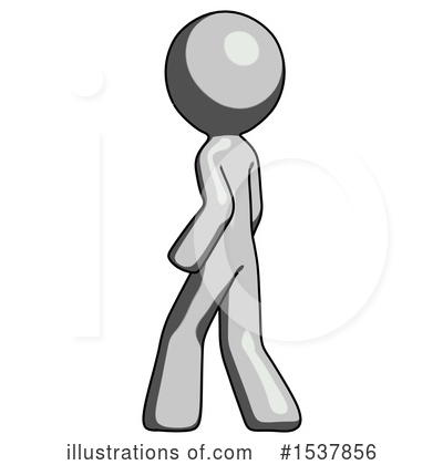 Royalty-Free (RF) Gray Design Mascot Clipart Illustration by Leo Blanchette - Stock Sample #1537856