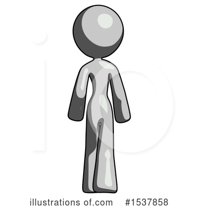 Royalty-Free (RF) Gray Design Mascot Clipart Illustration by Leo Blanchette - Stock Sample #1537858
