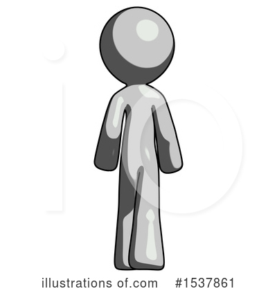 Royalty-Free (RF) Gray Design Mascot Clipart Illustration by Leo Blanchette - Stock Sample #1537861